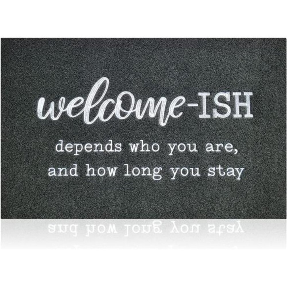 Door Mats Outdoor Welcome Doormats for Front Door Indoor Entrance Low Profile